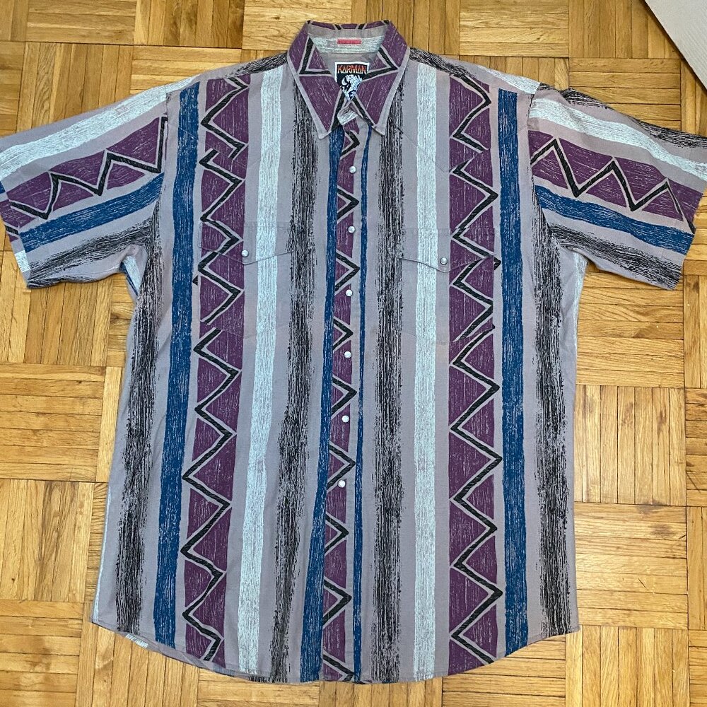 Karman vintage button up - men's XL